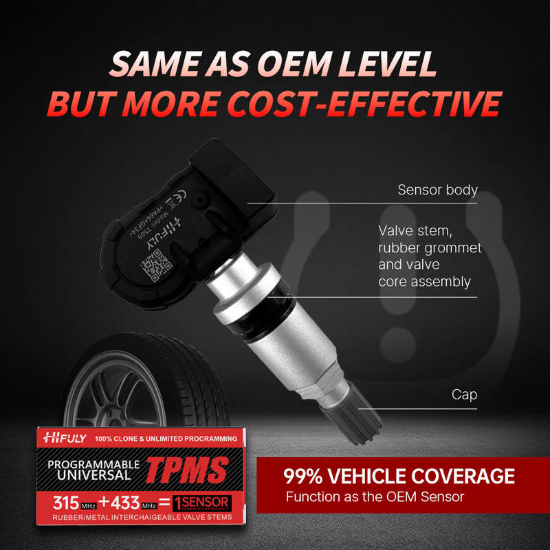 OEM  TPMS Sensor System High Precision Tire Pressure Monitoring Sensor