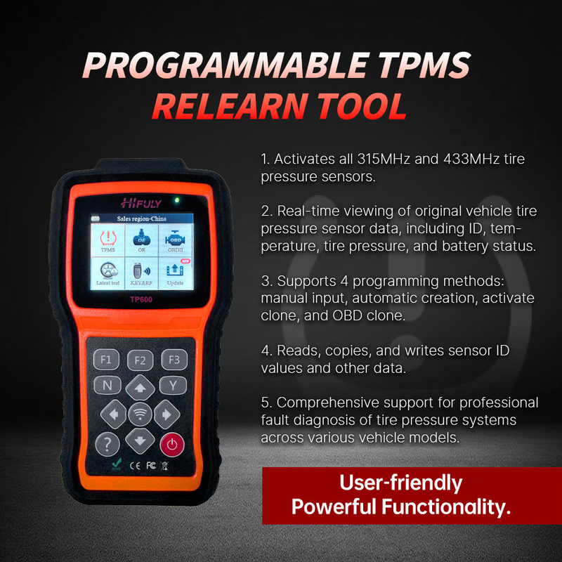 Universal TPMS Diagnostic Tool 315MHZ 433MHZ Sensor Convenient For Car